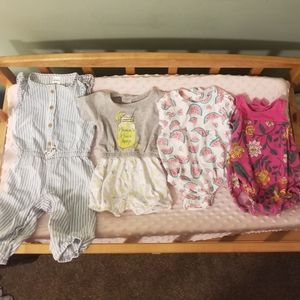 Baby Girl 3-6m Summertime Bundle (4 PIECES)